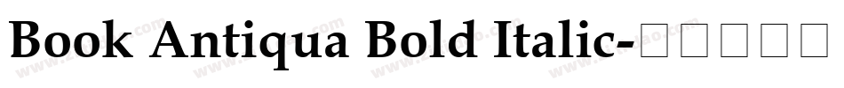 Book Antiqua Bold Italic字体转换